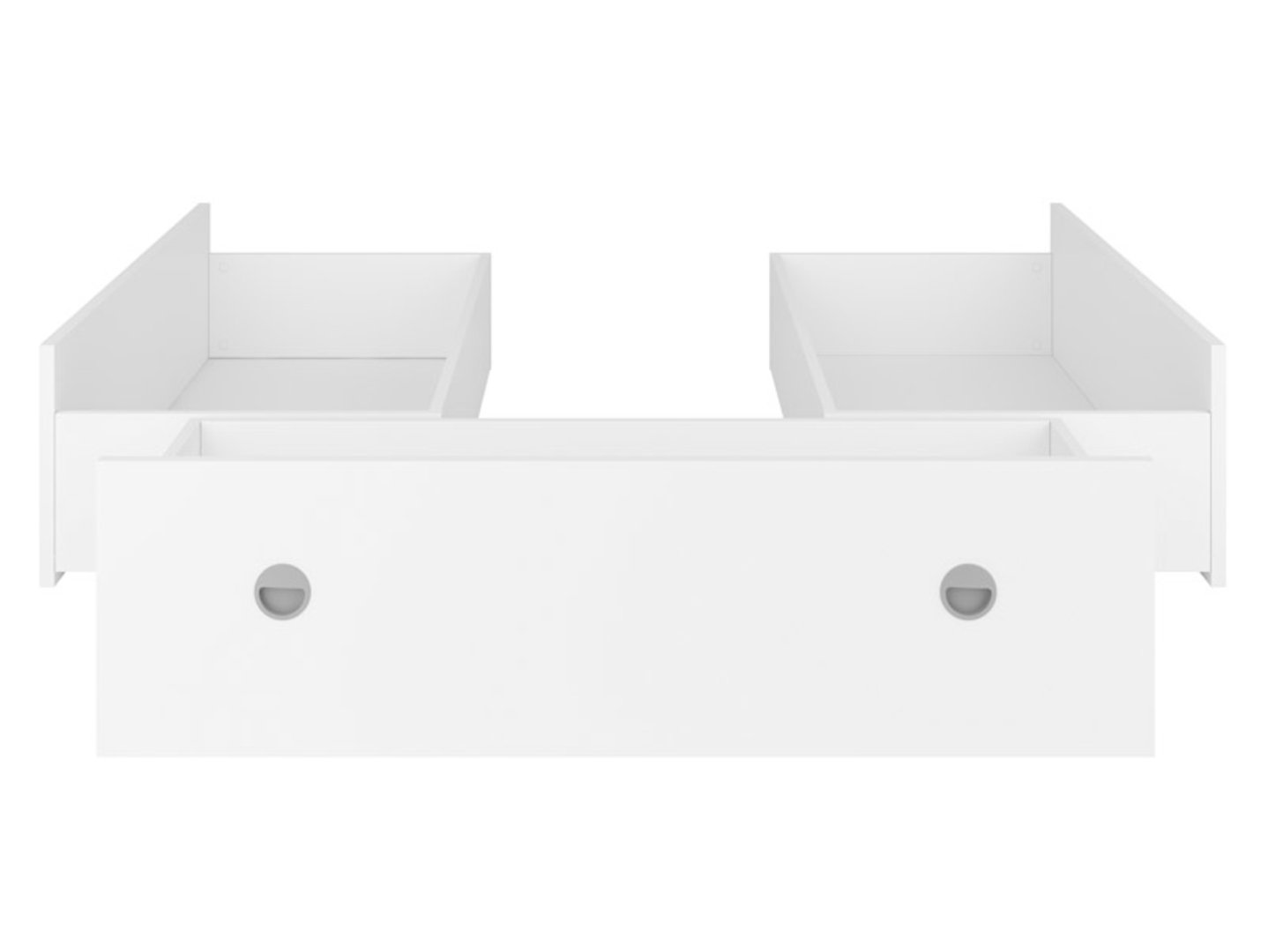 Stalčiai lovai 140 NEPO PLUS balti - Paveikslėlis 2