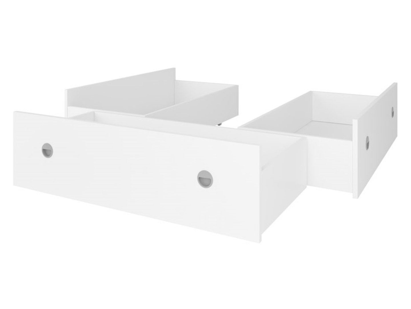 Stalčiai lovai 140 NEPO PLUS balti - Paveikslėlis 3