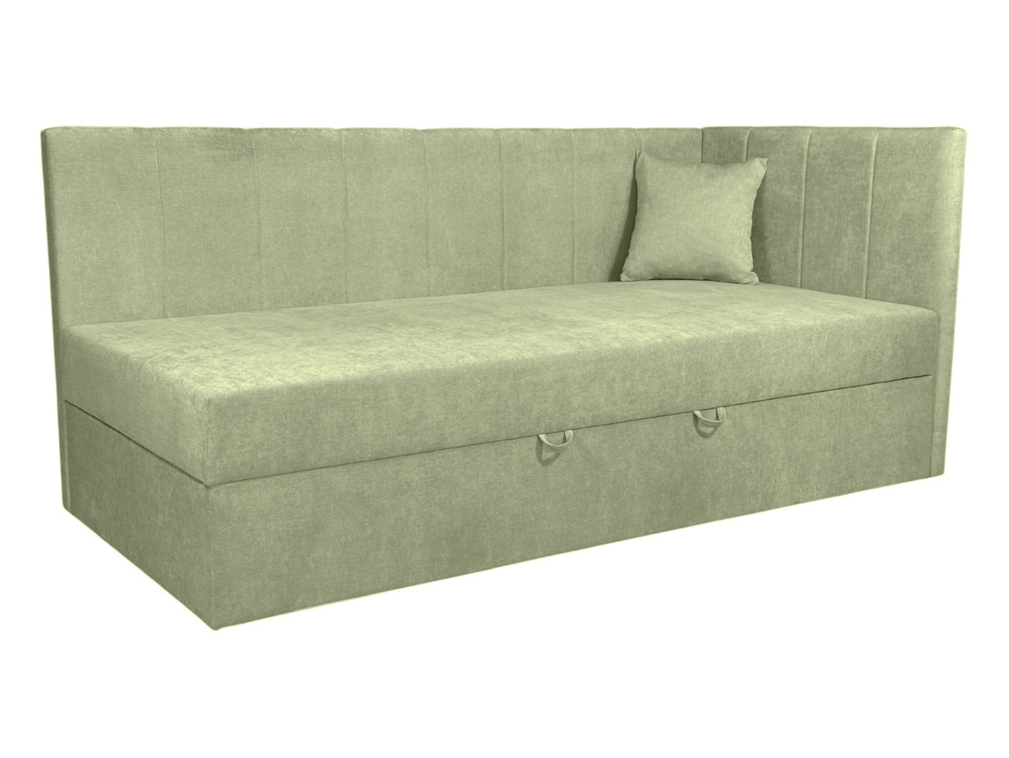 Aldo viengulė sofa-lova su daiktadėže, žalia — изображение 5