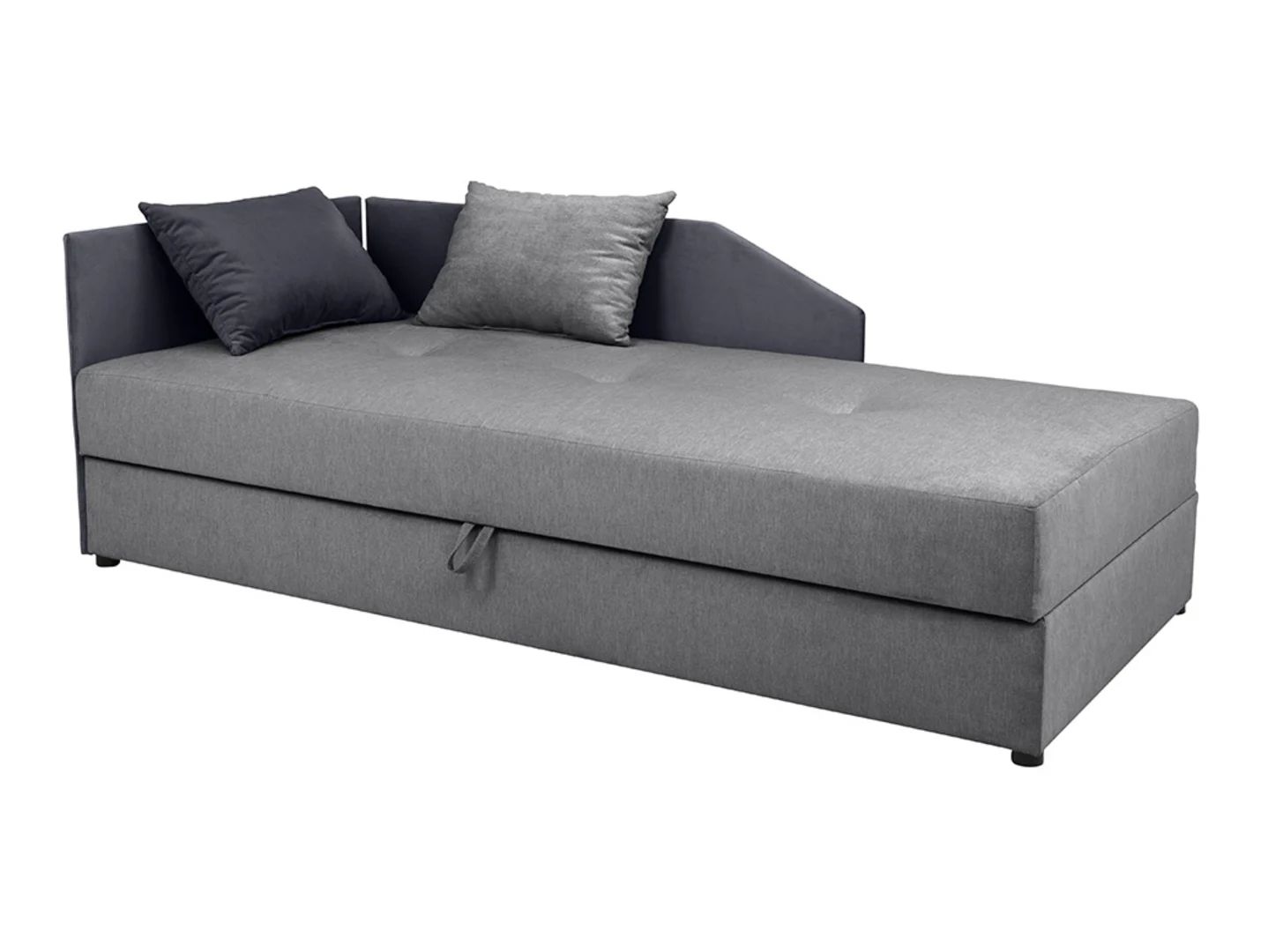 Kelo vienvietė sofa su daiktadėže, kairė/dešinė, pilka — изображение 5