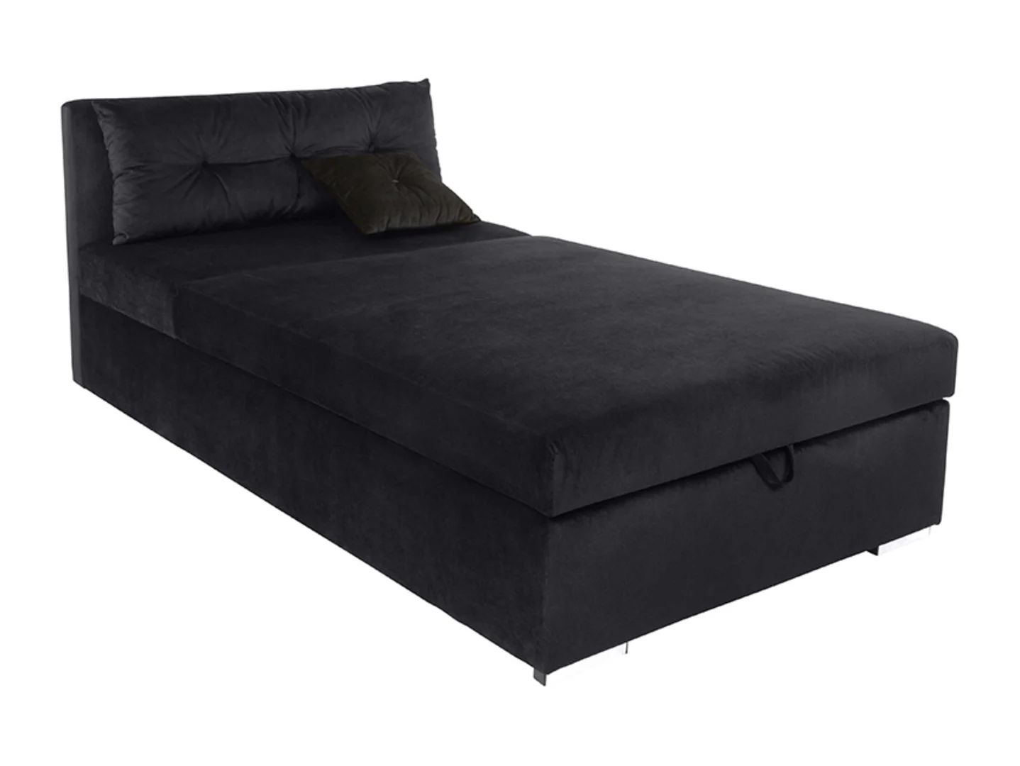 Rico sofa su daiktadėže ir reguliuojamu atlošu, juoda