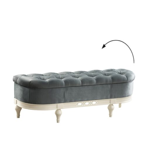 FLORENCJA FL pufų konteineris – lenktas pufas