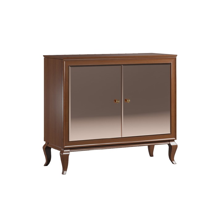 NICEA Komoda su veidrodinėmis durelėmis NI-K2/L