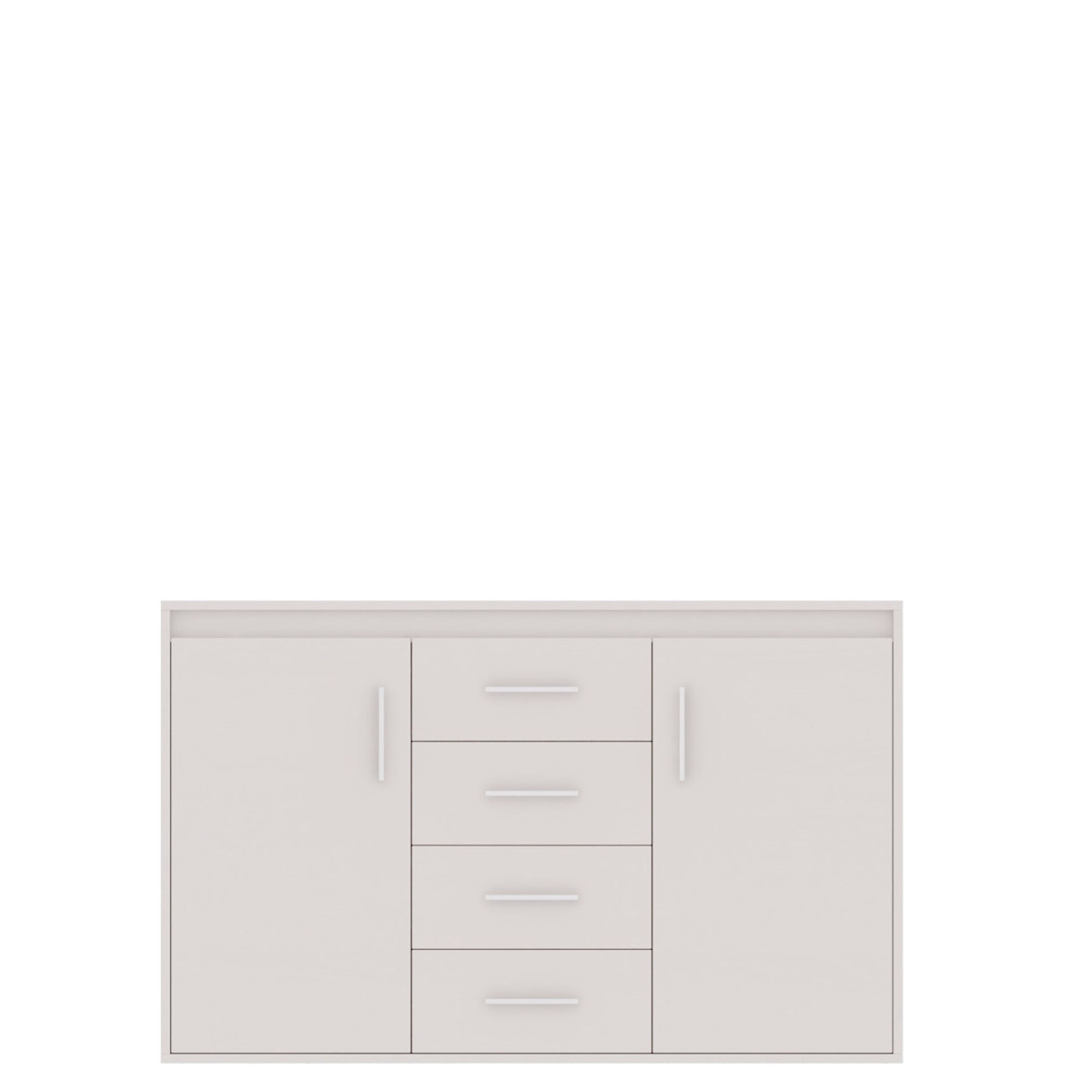 TEXAS 07 komoda su stalčiais, balta