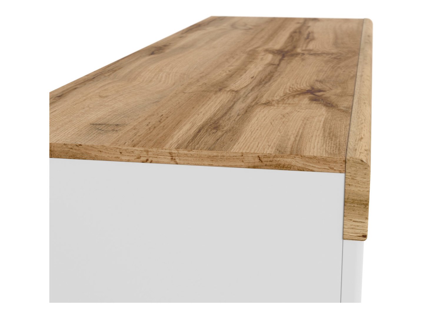 HOLTEN tualetinis staliukas su stalčiumi, 106,5 cm, baltas/Wotan ąžuolas - Paveikslėlis 4