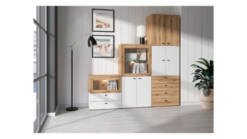 Žema dviejų durų vitrina „System 64 dab evoke“