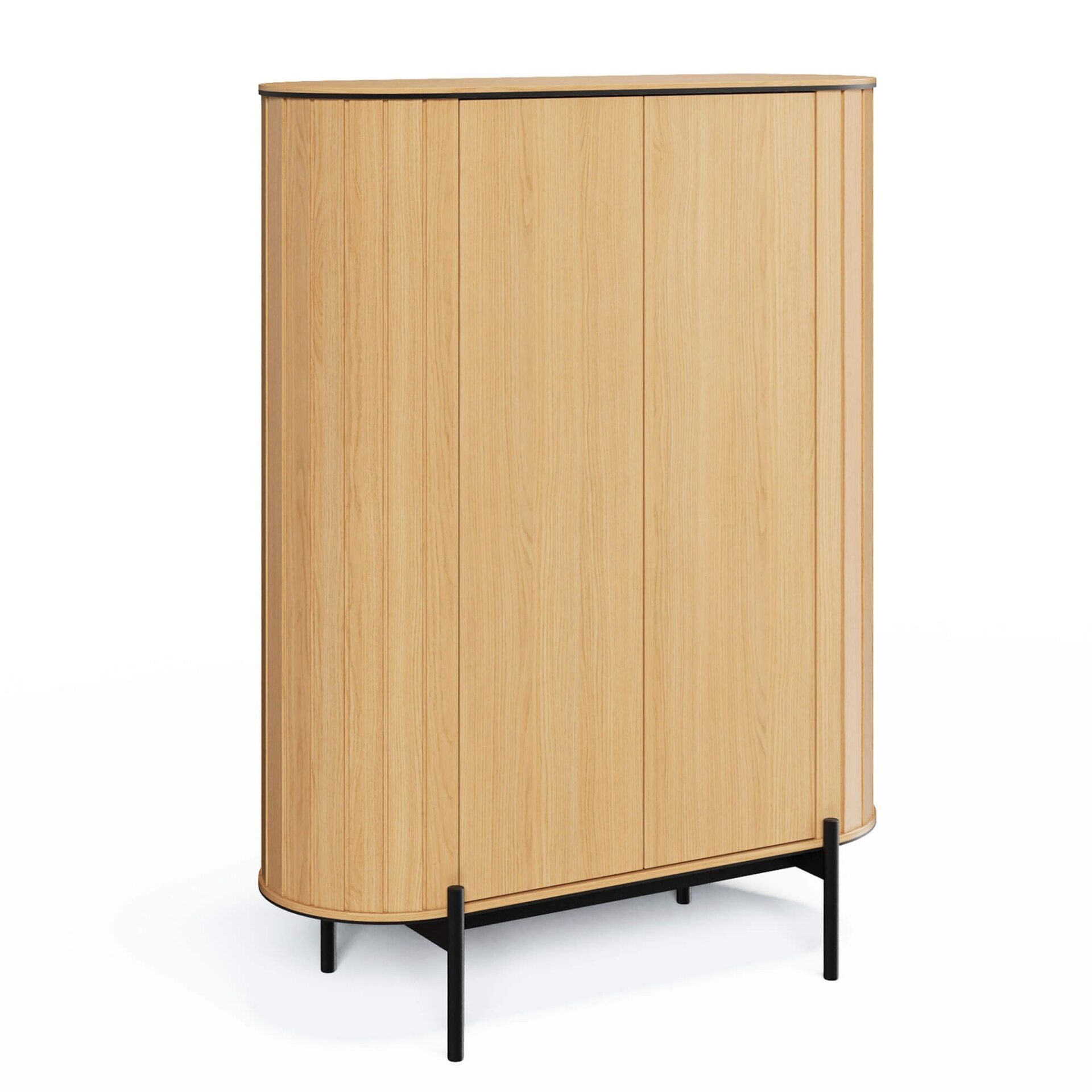 ROTTO RT-01 aukšta komoda su 2 stalčiais | Vincenza ąžuolas, eukaliptas