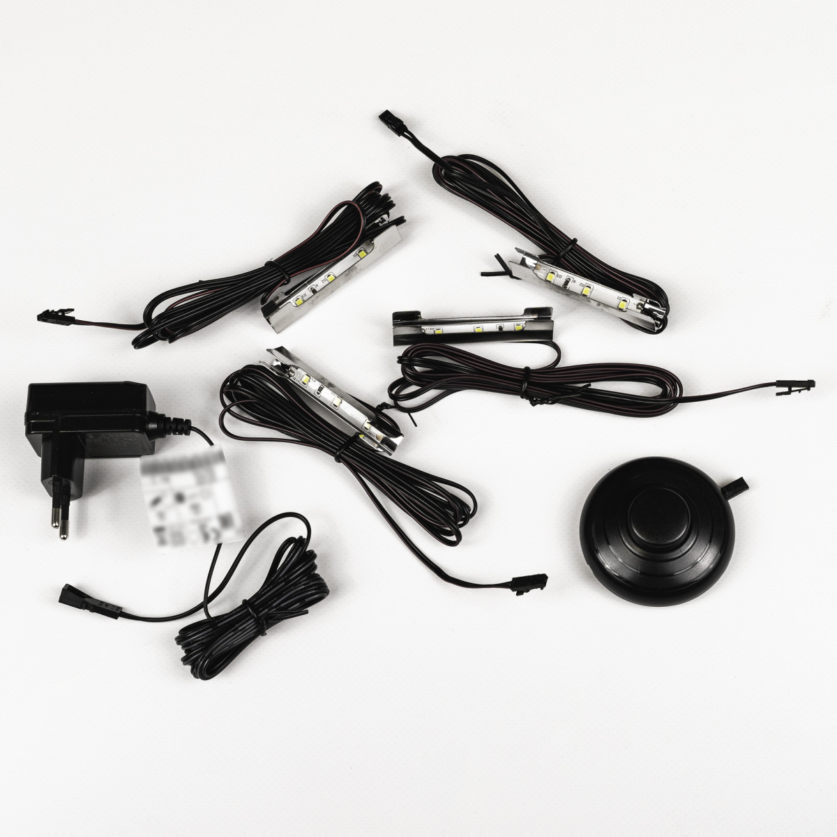 LED rinkinys 4 lempos, šaltai balta