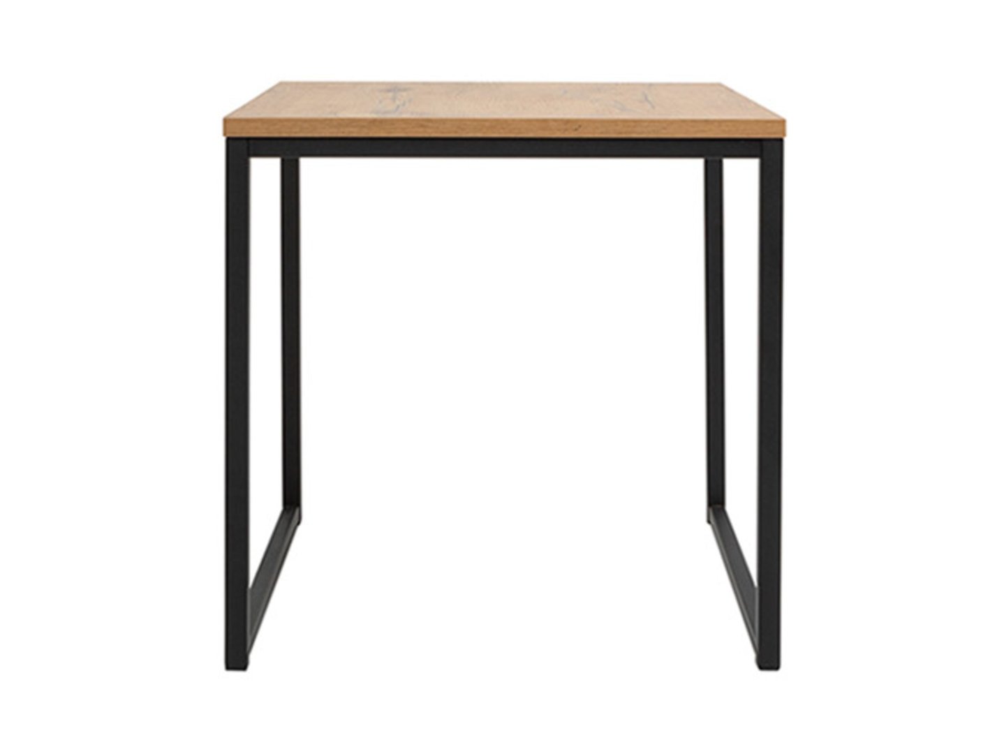 AROZ palėpės stalų komplektas, 40/50 cm, ąžuolo imitacija, juodas