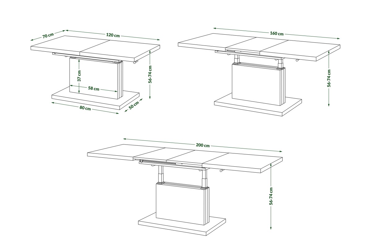 PALERMO stalas transformeris - Paveikslėlis 7
