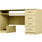 Jaunimo stalas su stalčiais ir kompiuterio lentyna 130×60 cm Wanilia – MILA