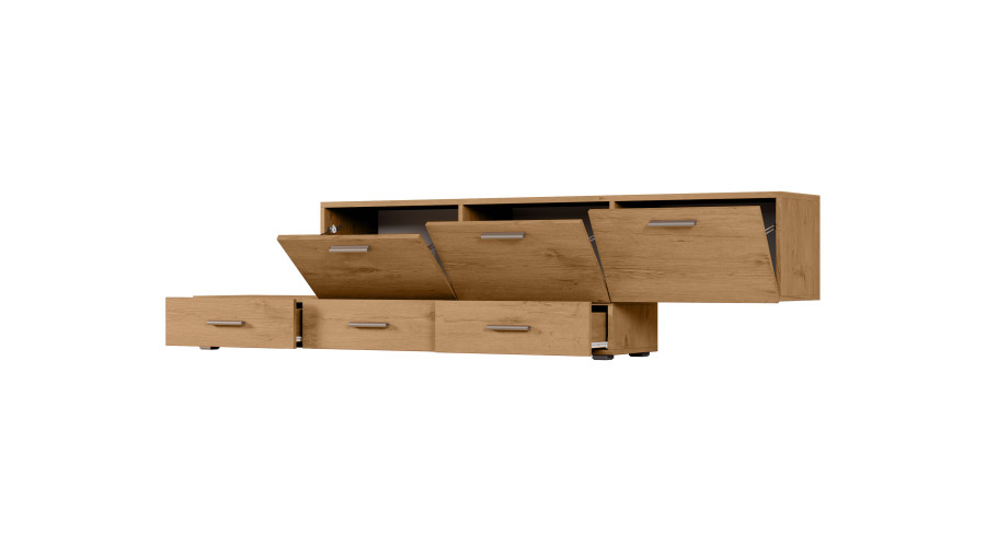 Laisvai pastatoma arba prie sienos montuojama modulinė komoda 180–240 cm, Dab Lancelot -MULTI SMART — изображение 4