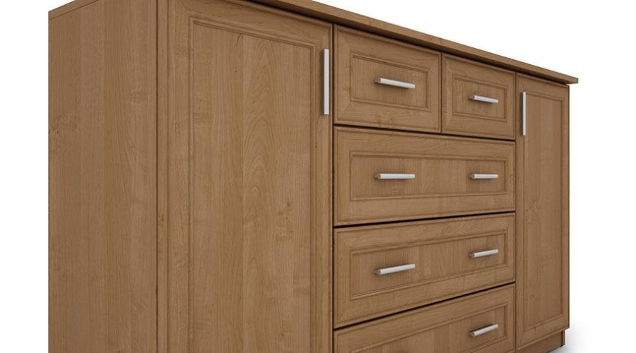 Erdvi komoda su spintelėmis ir mažais bei dideliais stalčiais, 160 cm, Olcha – LINEA — изображение 2