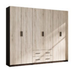 Modulinė spinta 260 cm Sonoma Light - MAX Premium komplektas