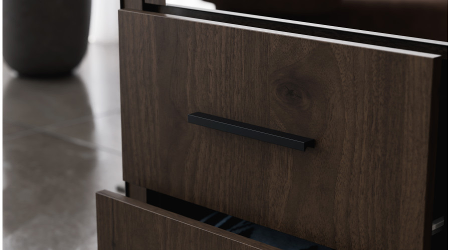 300 cm modulinė spinta su veidrodžiais Okapi riešuto spalvos - MAX Premium komplektas - Paveikslėlis 4