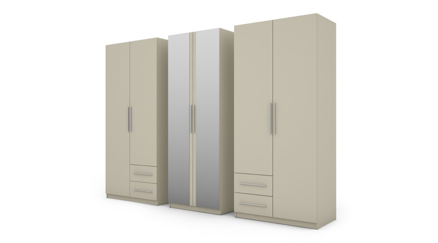 Spinta 280/220 - drabužių kabykla, vidinės lentynos, erdvūs išoriniai stalčiai — изображение 3