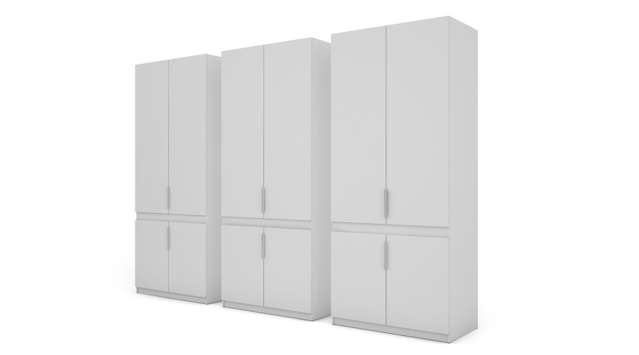 Spinta 310/240 - drabužių kabyklos, vidinės lentynos, vidiniai stalčiai, veidrodis — изображение 3