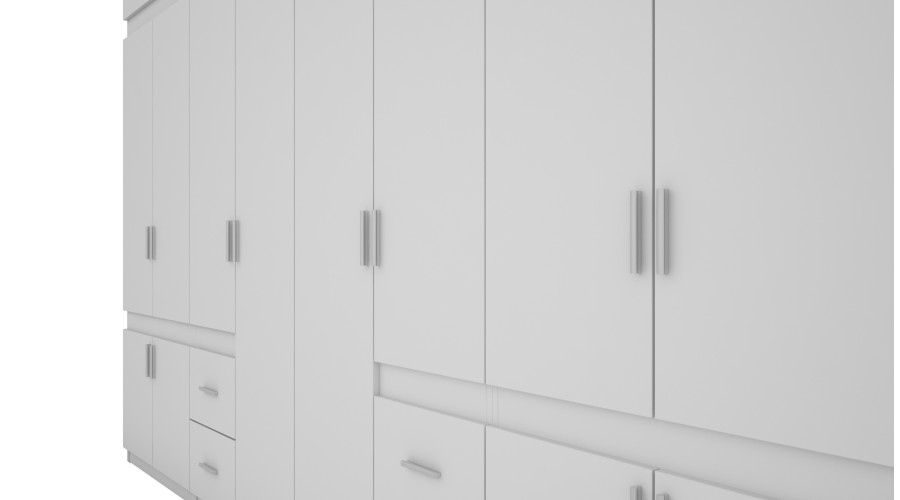 Spinta 340/240 - drabužių kabyklos, vidinės lentynos, erdvūs išoriniai stalčiai — изображение 7
