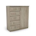 Siaura komoda su spintele 100 cm Sonoma Jasna – SIENA