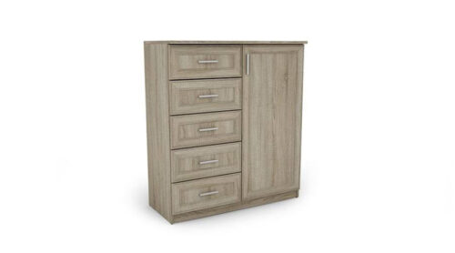 Siaura komoda su spintele 100 cm Sonoma Jasna – SIENA