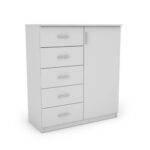 Siaura komoda su 100 cm spintele, Biel – SIENA