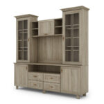 Televizoriaus spintelė su vieta 200 cm televizoriui, Sonoma Jasna – SIGNAL