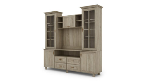 Televizoriaus spintelė su vieta 200 cm televizoriui, Sonoma Jasna – SIGNAL