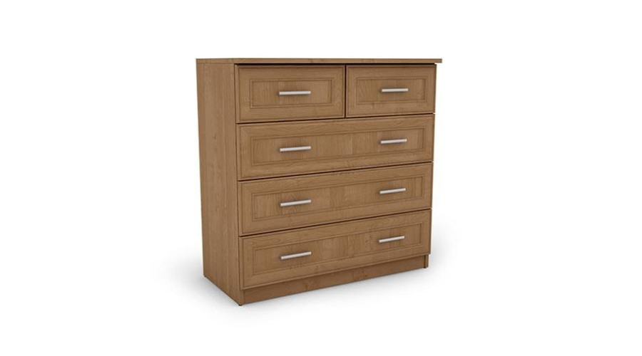 Aukšta komoda su 5 stalčiais, 90 cm, Olcha – MARSYLIA