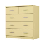 Aukšta komoda su 5 stalčiais, 90 cm, Wanilia – MARSYLIA