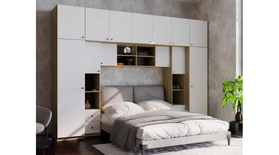 Elegantiški miegamojo baldai su subtiliomis rankenėlėmis – Sena - Paveikslėlis 2