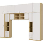 Elegantiški miegamojo baldai su subtiliomis rankenėlėmis – Sena