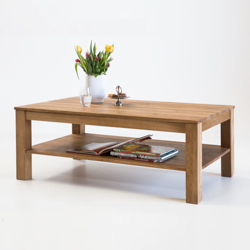 Ąžuolinis kavos staliukas „Kira“, 120x70