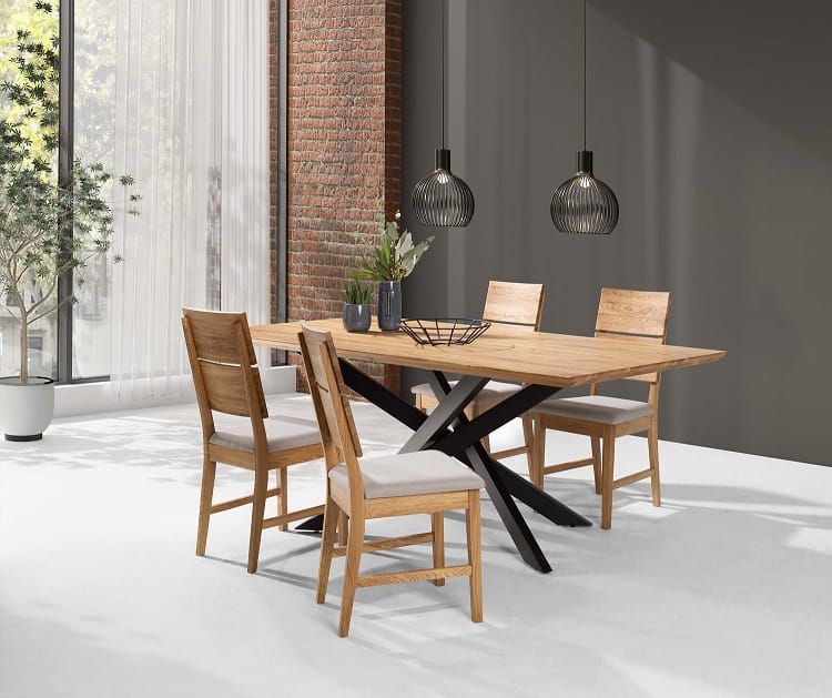 IRYS ąžuolinis stalas 180x100