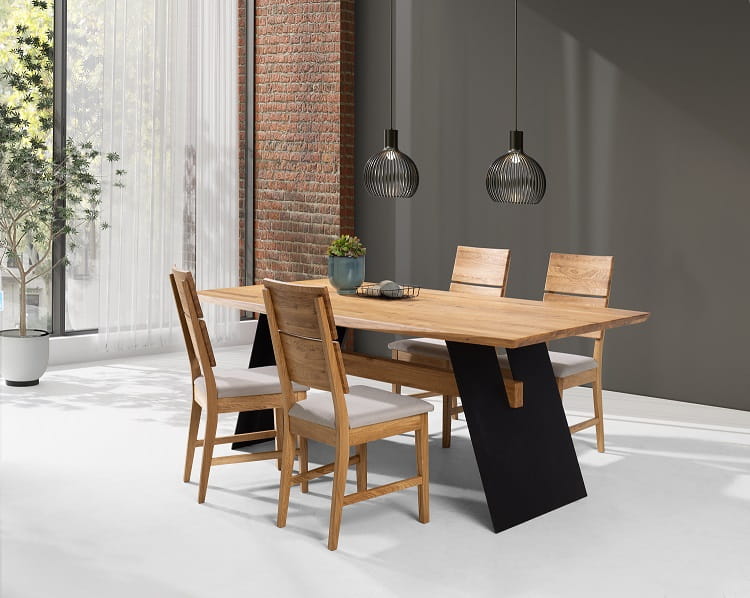 Ąžuolo panelių stalas MODENA 240x100