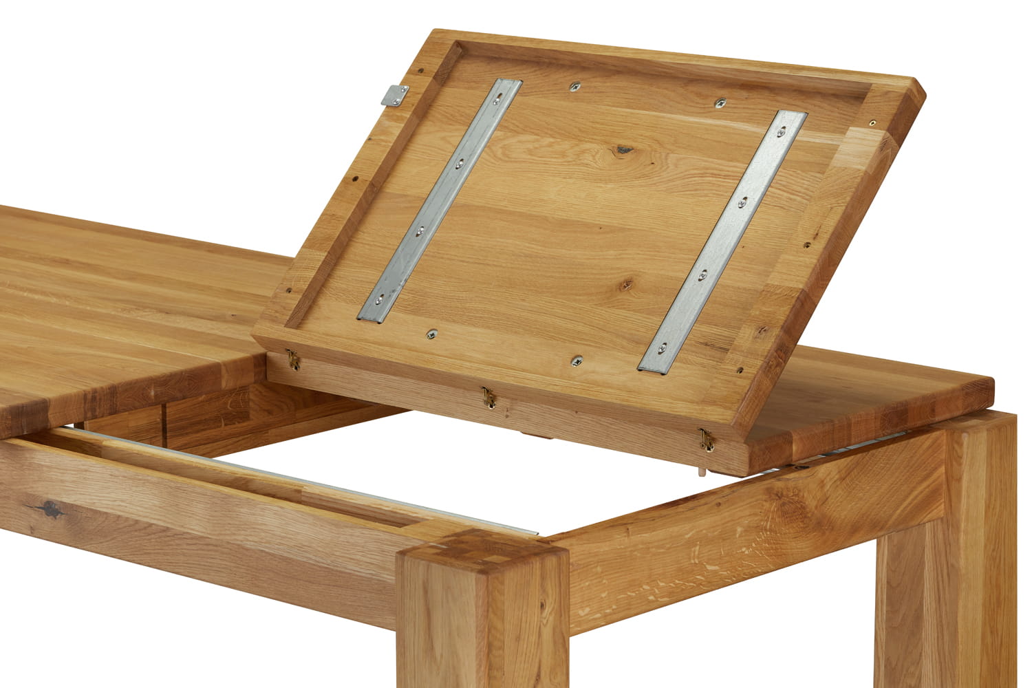 Anton išskleidžiamas ąžuolinis stalas 160(230)x90 natūralaus ąžuolo — изображение 3