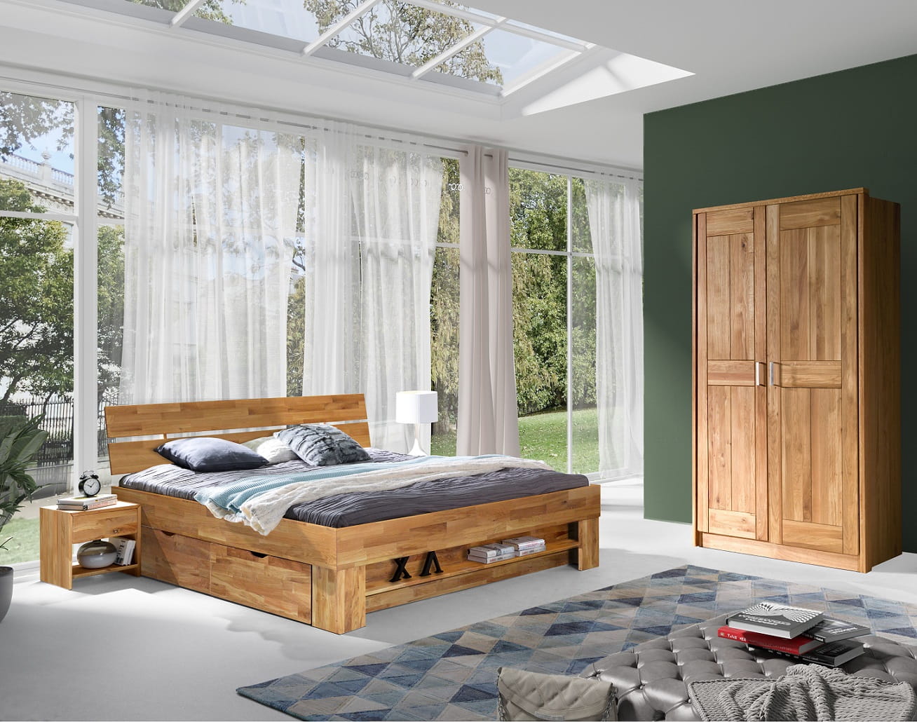 Ąžuolinė lova SARAH 160 — изображение 2