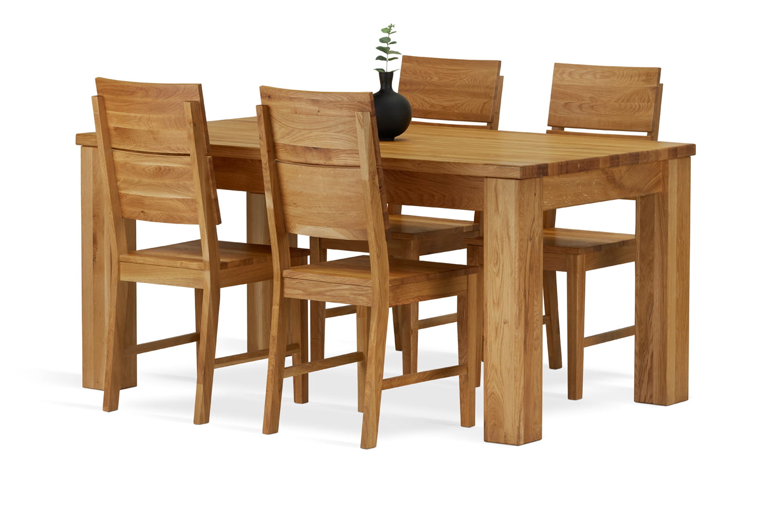 Anton išskleidžiamas ąžuolinis stalas 160(230)x90 natūralaus ąžuolo — изображение 4