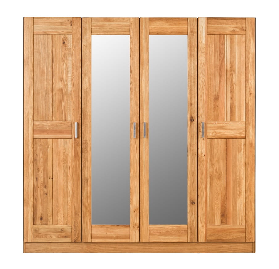 4D ąžuolinė spinta su veidrodžiu