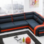 Assan sulankstoma kampinė sofa + pufas