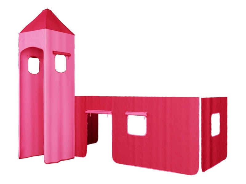 Dviaukštės lovos uždanga rožinė