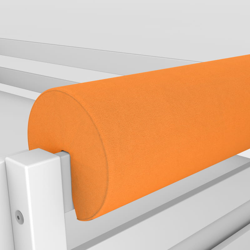 Oranžinė apsauginė lovos pagalvė