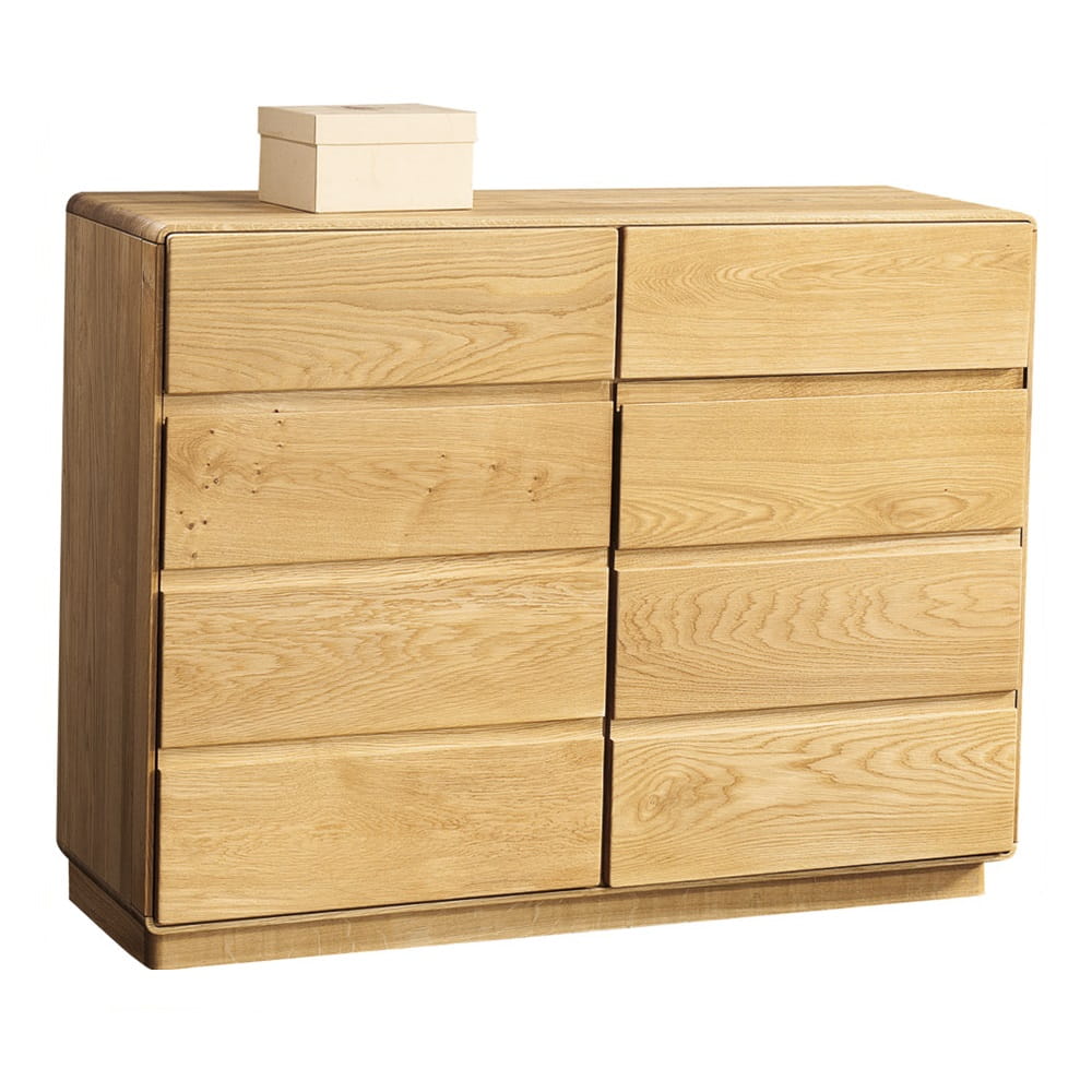 Ąžuolinė komoda, 2 stalčiai, 2 durys, Atlanta