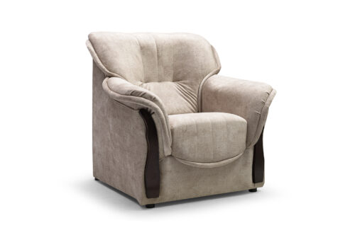 Honorata minkštas fotelis su dėže